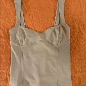 NWT Free People Seam Detail Tank - Fallen Rock Gray - SZ XS